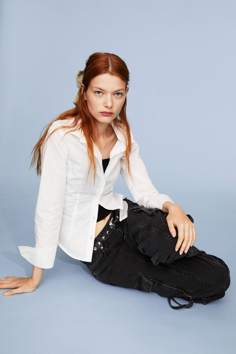 Fitted Poplin Shirt | H&M (AU)