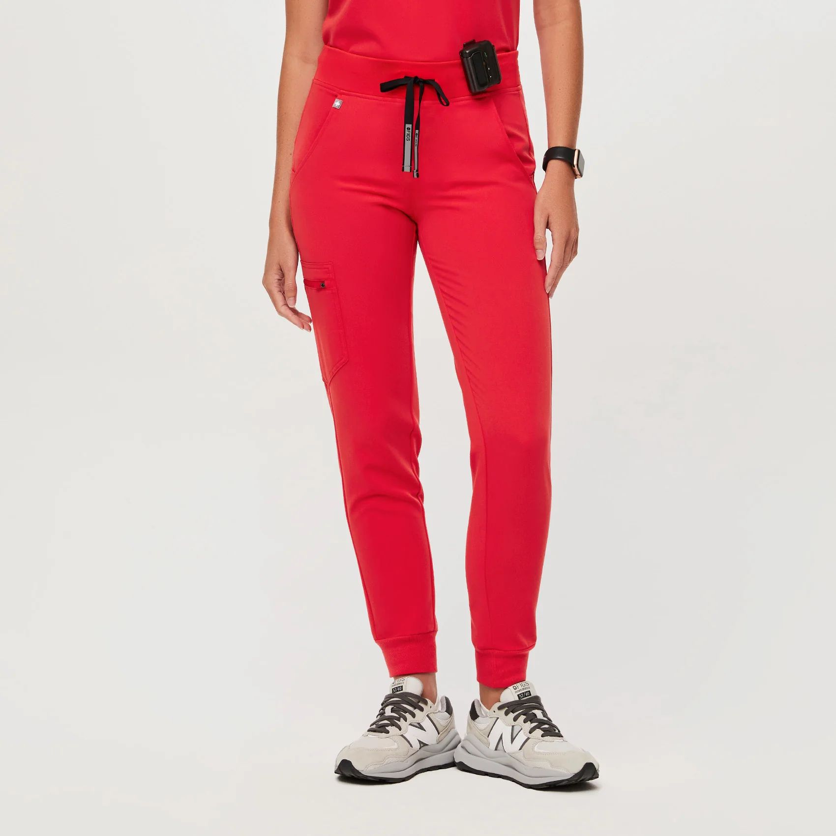 Women’s Zamora™ Jogger Scrub Pants - Neon Red · FIGS | FIGS