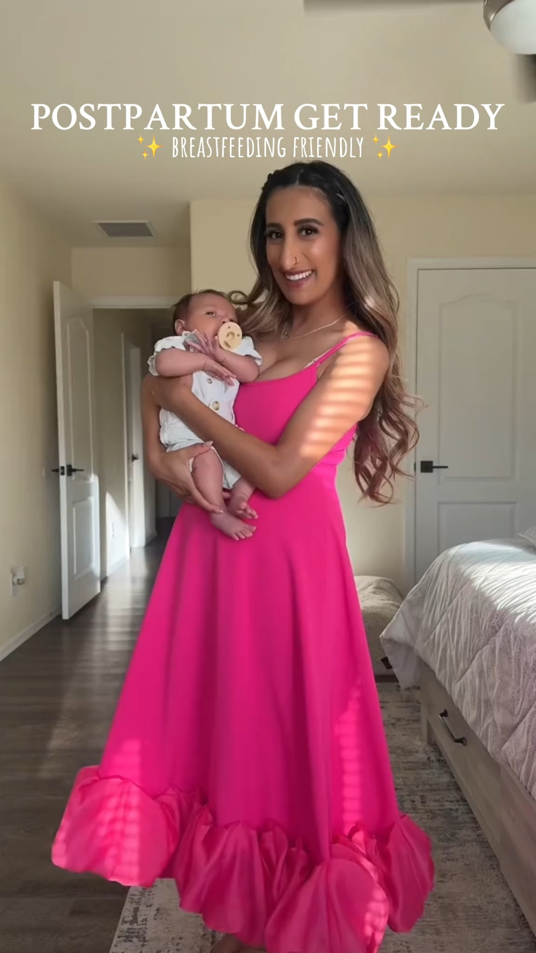 6 weeks postpartum and I'm learning to dress this new body of mine. I had a quinceañera today and it was hard finding a dress that first of all would fit me and secondly that was breastfeeding friendly.
This one isn't technically breastfeeding friendly but I didn't care if you could see my nursing bra straps. I gotta work with what I've got. Plus look how handsome Zakyah looks! 😍💙  #postpartum #breastfeeding 

#LTKStyleTip #LTKBaby #LTKFindsUnder50