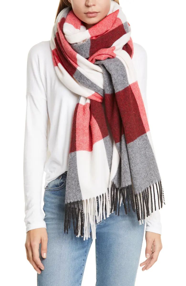 Buffalo Plaid Wool Blend Scarf | Nordstrom