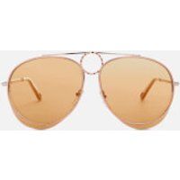 Chloe Women's Romie Aviator Style Sunglasses - Silver/Copper | Coggles (Global)
