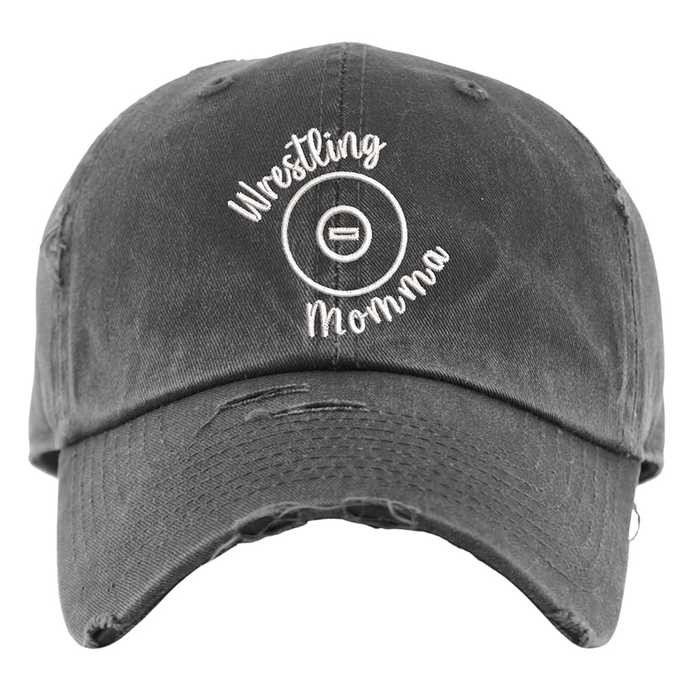 Wrestling Momma Hat | Distressed Baseball Cap OR Ponytail Hat | Wrestling Mom Gifts | Wrestle Hat... | Amazon (US)