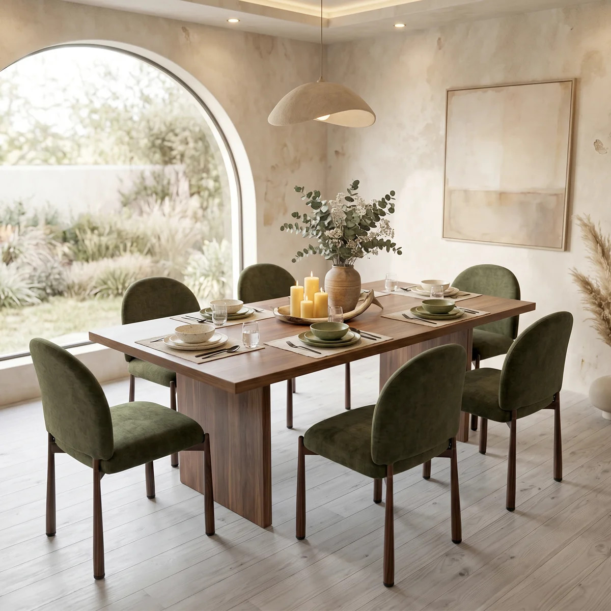 Upholstered Dining Chairs with Metal Legs, Modern Curved Back Side Chairs for Kitchen, Living Roo... | Wayfair North America