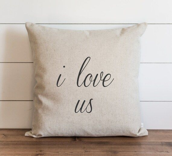 I love us 20 x 20 Pillow Cover // Everyday // Wedding // Anniversary // Throw Pillow // Cushion Cove | Etsy (CAD)