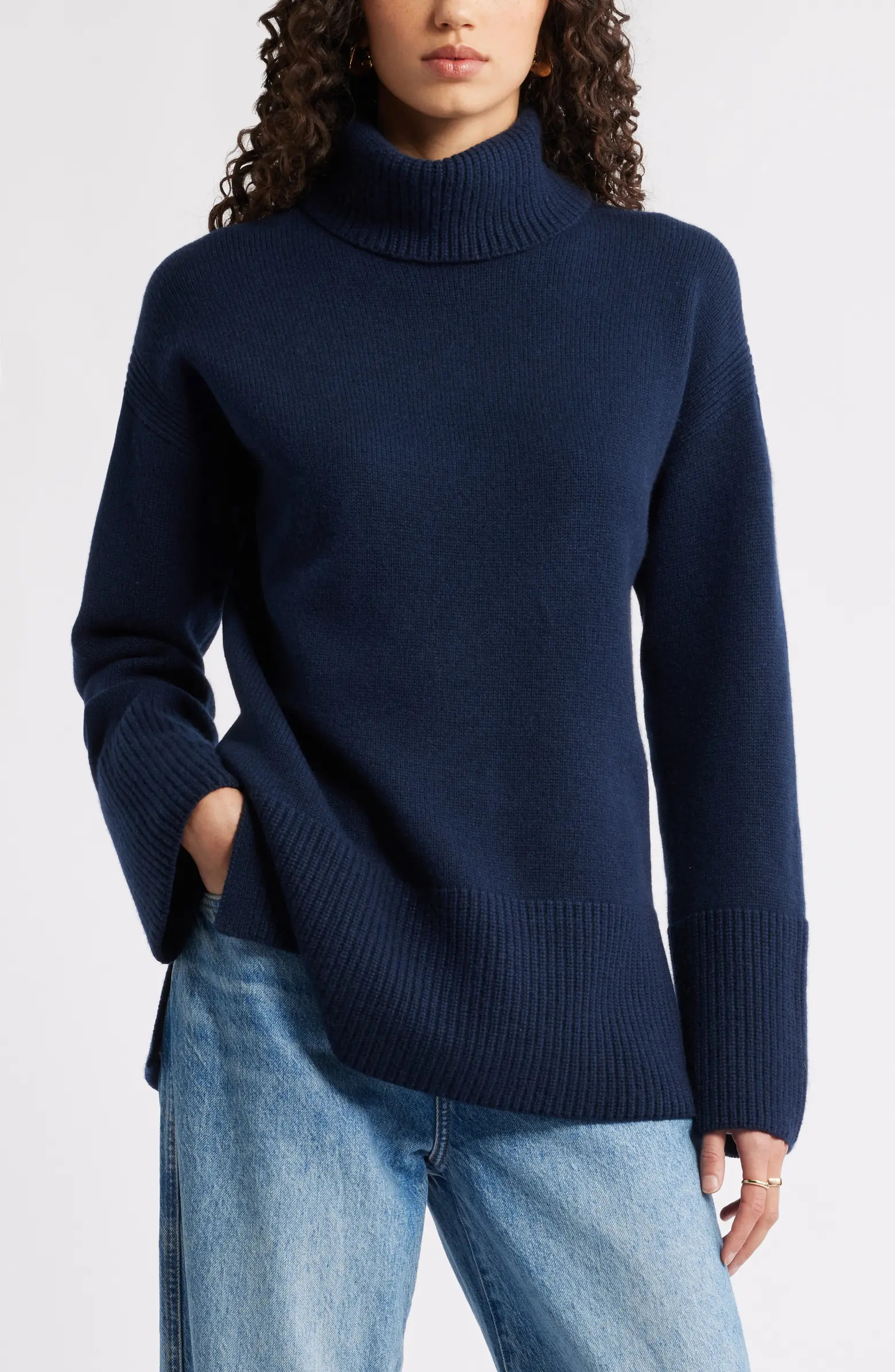 Nordstrom Wool & Cashmere Turtleneck Sweater | Nordstrom | Nordstrom