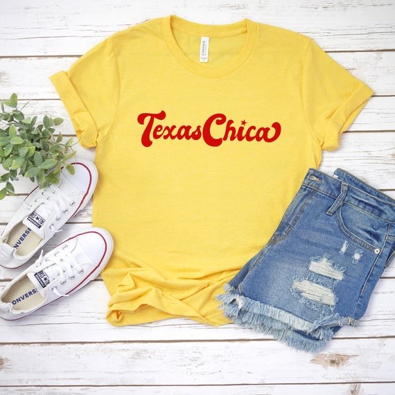 Texas Chica T Shirt - Texas Girl Shirt - Womens Graphic Tees - Texas Shirt - Summer Shirts | Etsy (US)