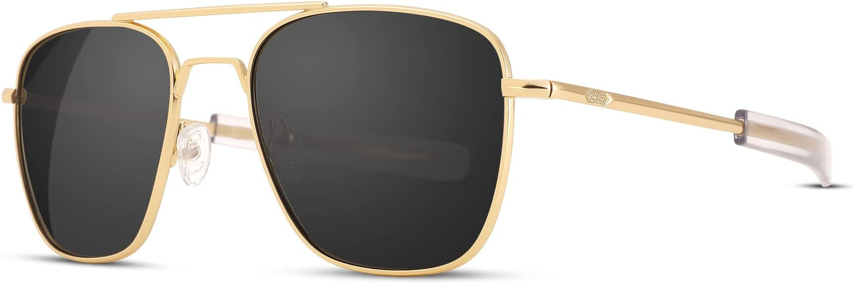 Pro Acme Sunglasses Men Polarized Aviator Sunglasses Military Style Metal Frame with Bayonet Temp... | Amazon (US)