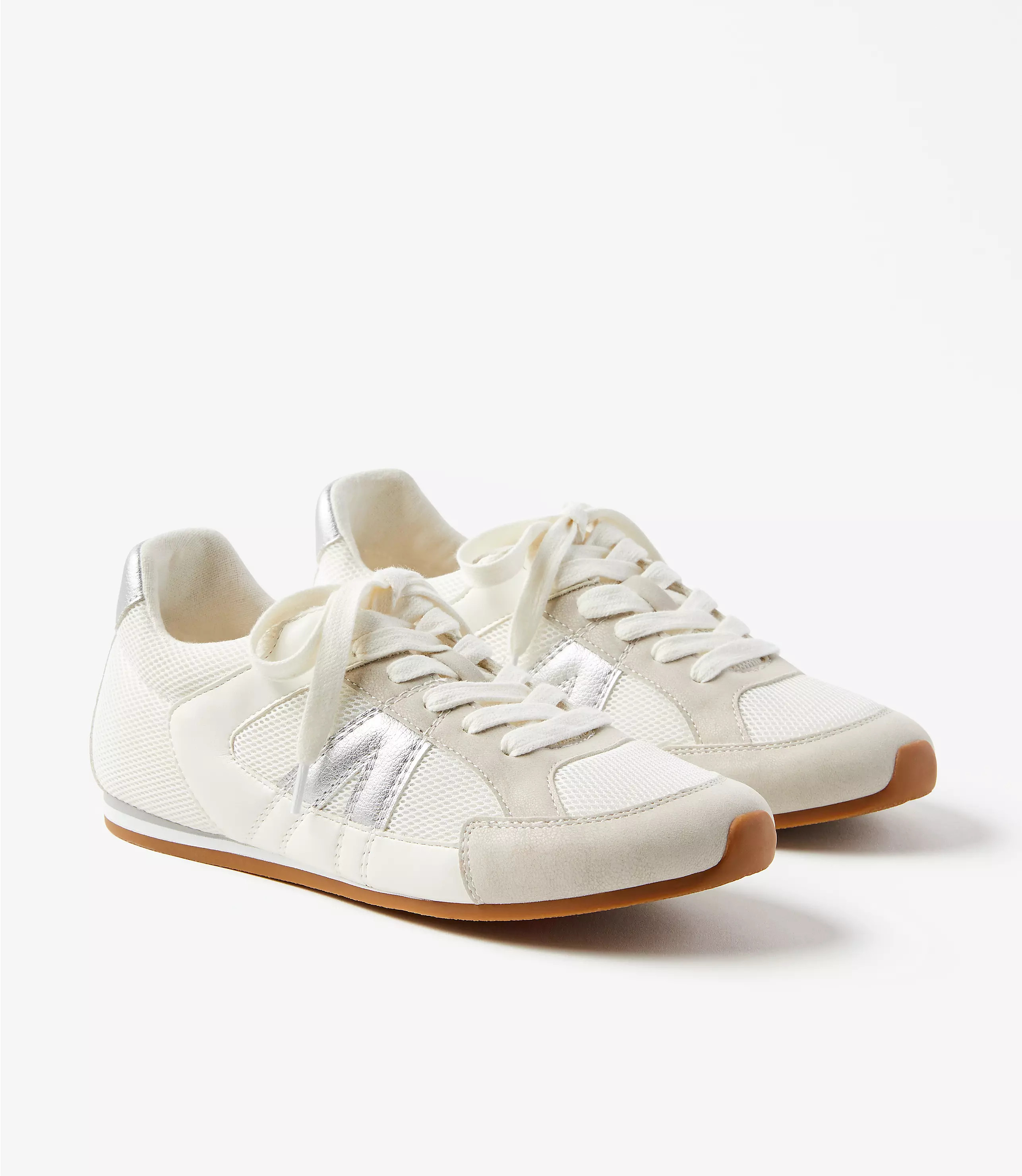 Metallic Low Profile Sneakers | LOFT