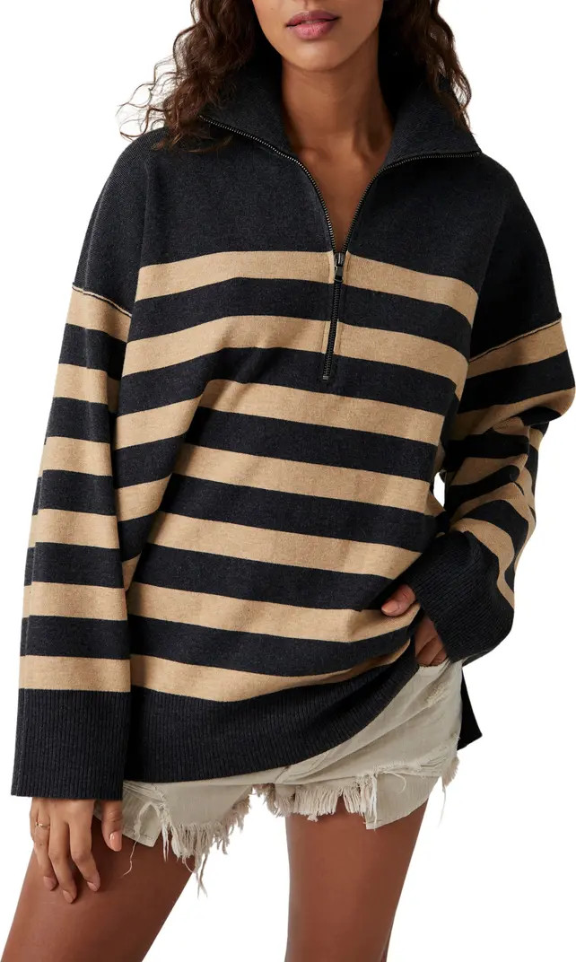 Coastal Stripe Half-Zip Pullover | Nordstrom
