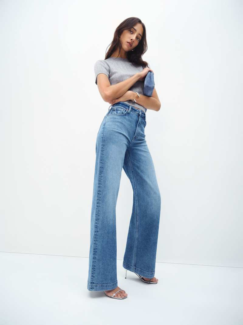 Bex Super Stretch High Rise Wide Leg Jeans | Reformation (Global)