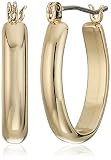 Napier "Classics" Gold-Tone Small Click It Hoop Earrings | Amazon (US)
