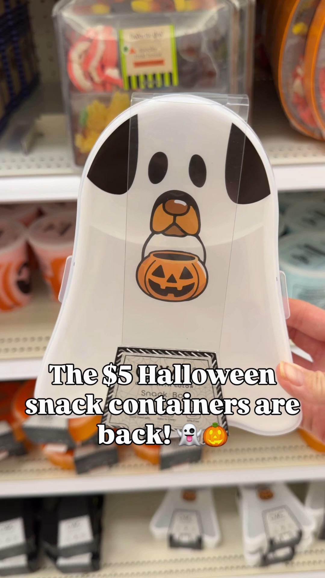 The viral Halloween snack containers are back—and these mini $5 ones are TOO cute! 👻🎃🐈‍⬛

There’s a ghost dog, jack-o’-lantern AND black cat! 😍 Perfect for Halloween snacks, lunches, treats or little party favors—and at only $5, I’d grab your favorites before they disappear! 🛒✨

Which one are you picking?! 👻🎃🐈‍⬛

#HalloweenFinds #HalloweenShopping #HalloweenDecor #HalloweenSnacks #TargetFinds #FallFinds #LTKFinds #AffordableFinds #Halloween2026

#LTKSeasonal #LTKHome #LTKfoodie