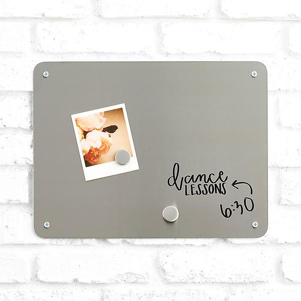 Three by Three Medium Stainless Steel Magnetic/Dry Erase Board | The Container Store