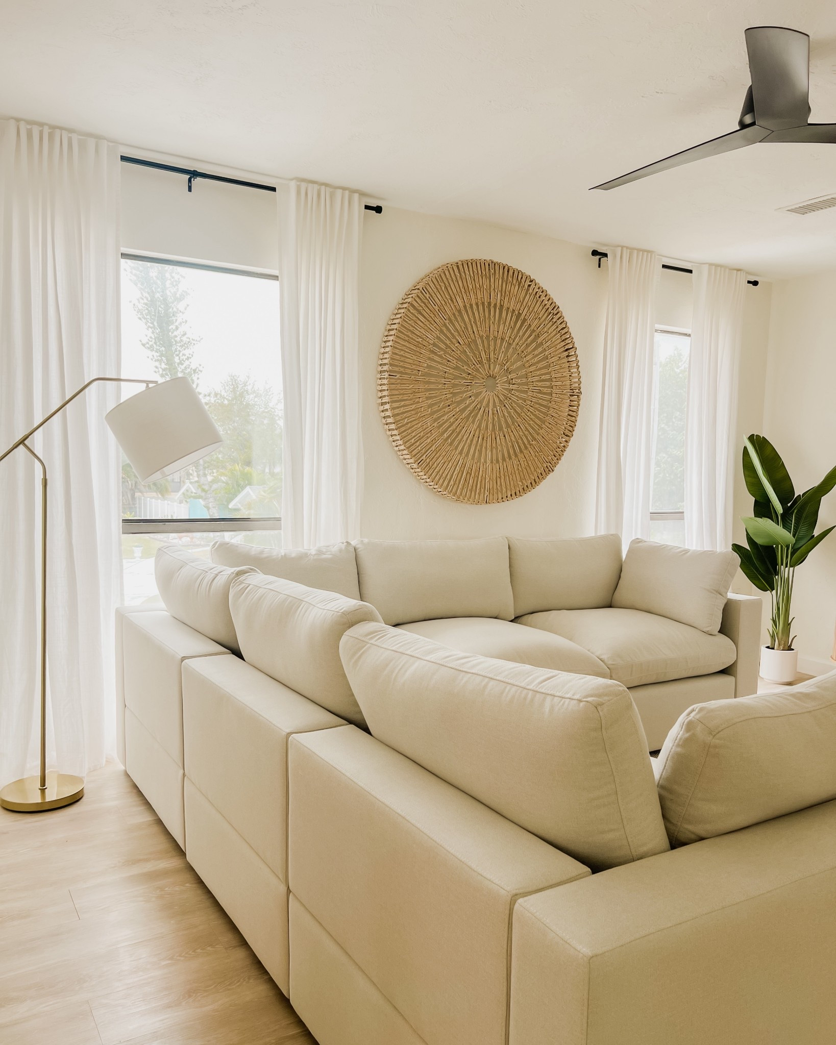 Coastal modern neutral living room. Sectional is from Cozey. 

Pottery Barn, Cozey, neutral living room styling, mid century modern

#LTKHome