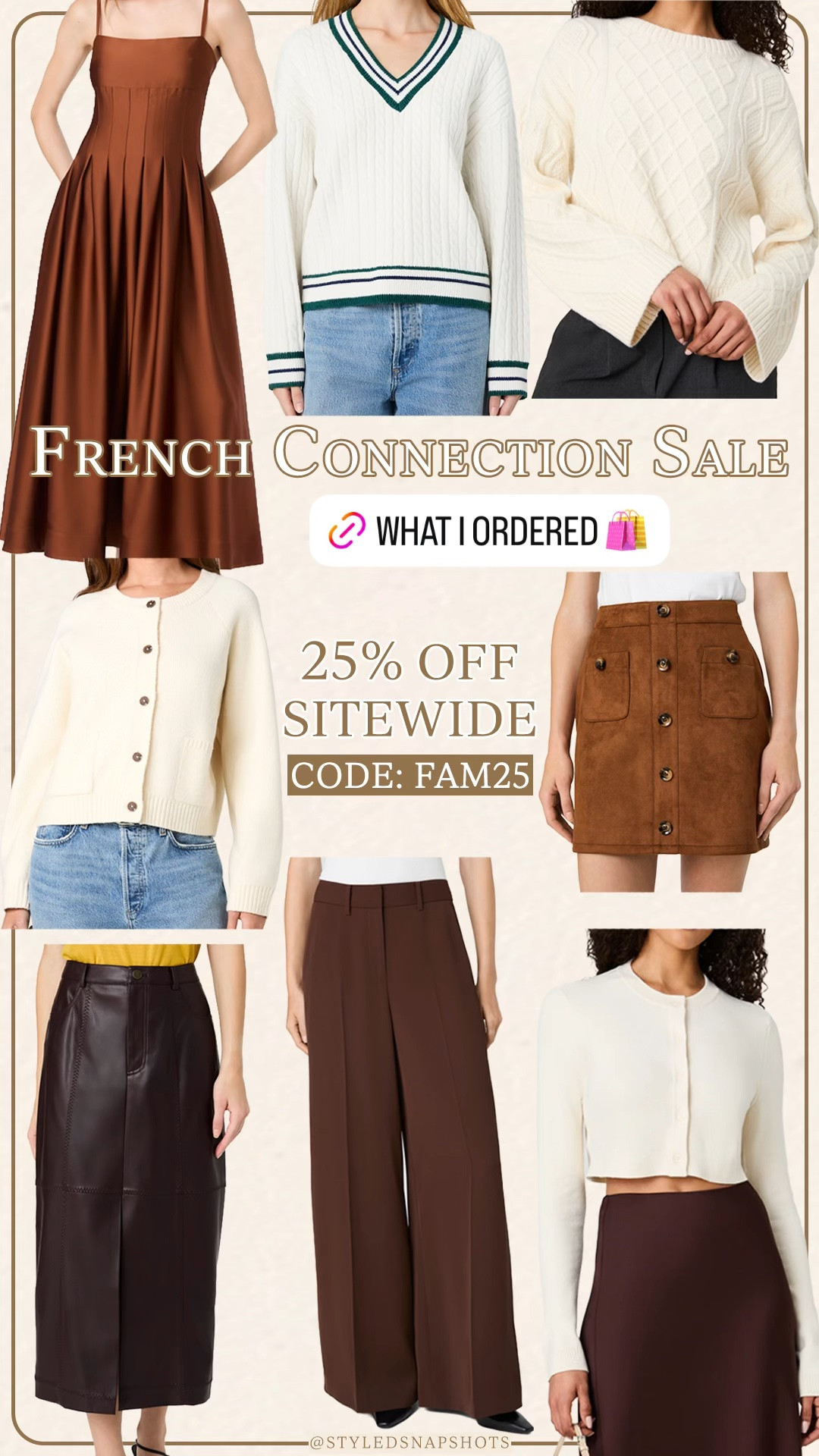 French connection sale!! 25% off with code FAM25. Will share a try-on when my order arrives

#LTKSaleAlert