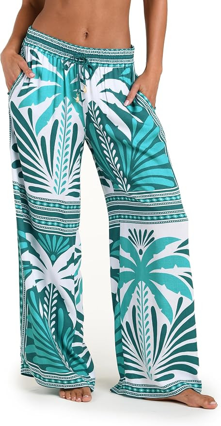 Sunshine 79 Women's Palazzo Pant Swim Cover Up | Amazon (US)