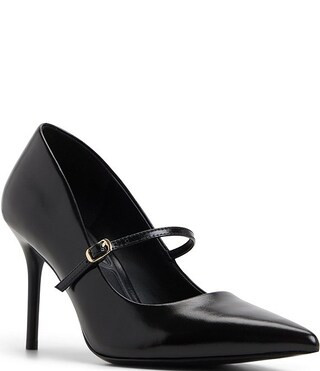 ALDO Eledeladar Leather Mary Jane Pointed Toe Pumps | Dillard's | Dillard's