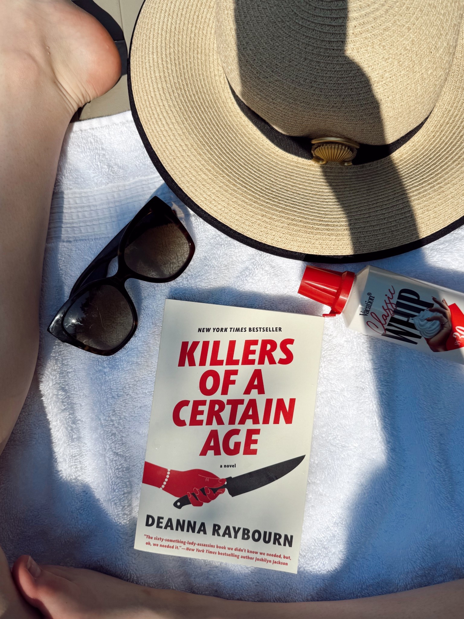 Pool side reads match my whipped sunscreen ☀️
Beach day
Pool day
Pool accessories 
Beach accessories
Books
Currently reading 
Gucci sunnies 
Sun hat


#LTKSwim #LTKTravel #LTKSeasonal