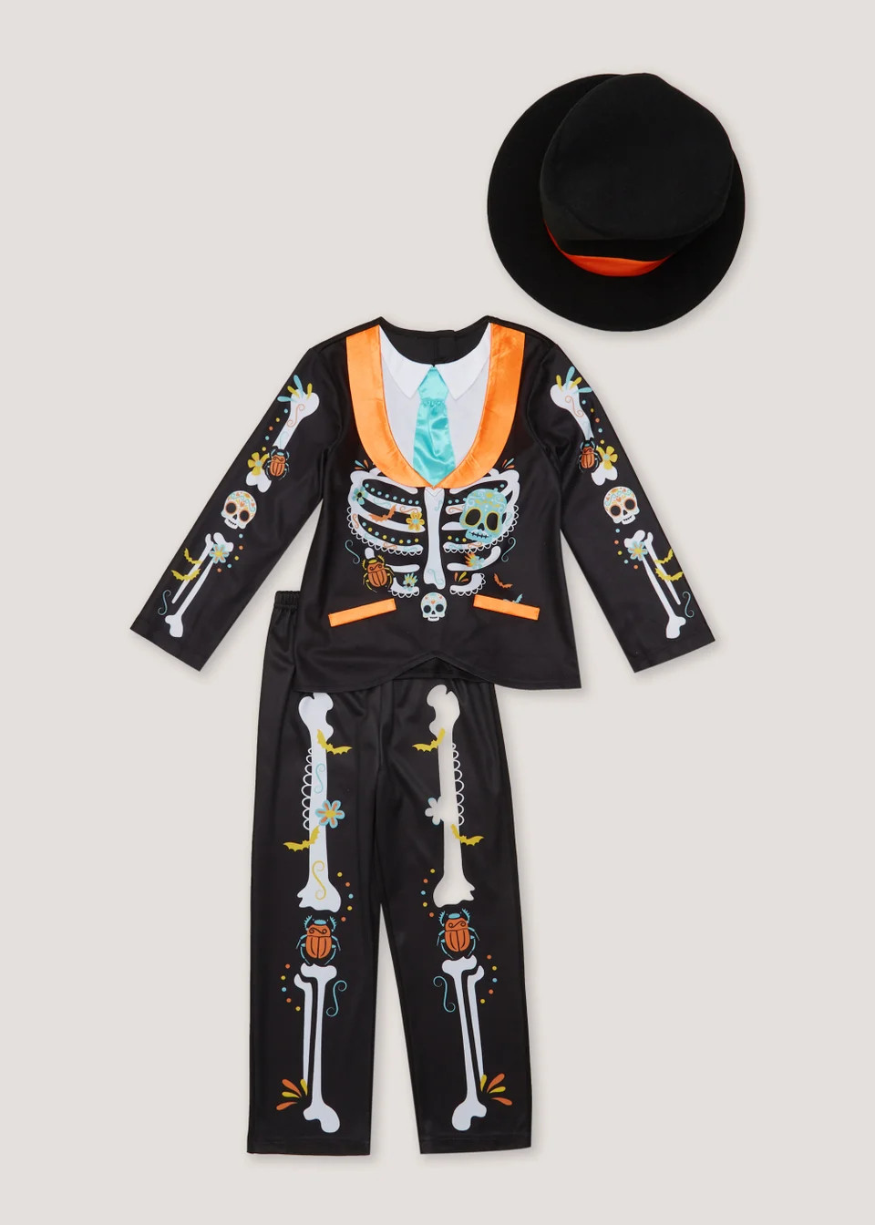 Kids Multicoloured Day Of The Dead Fancy Dress Costume (12mths-11yrs) | Matalan (UK)