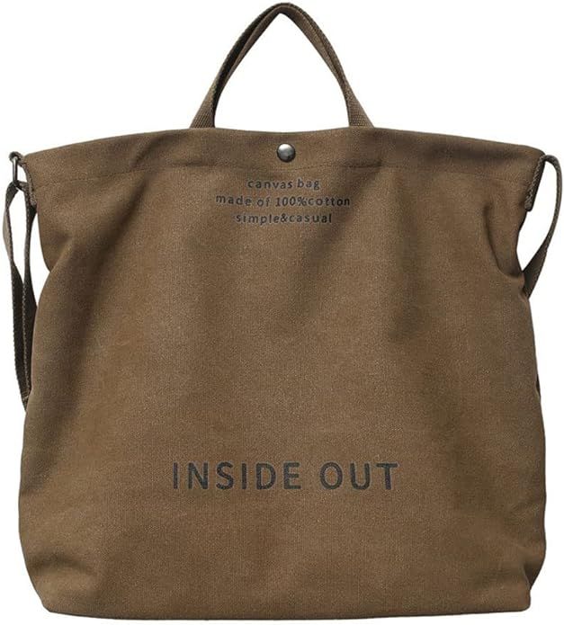Women Canvas Tote Handbags Casual Shoulder Work Bag Crossbody Top Handle Bag Cross-body Handbags | Amazon (US)
