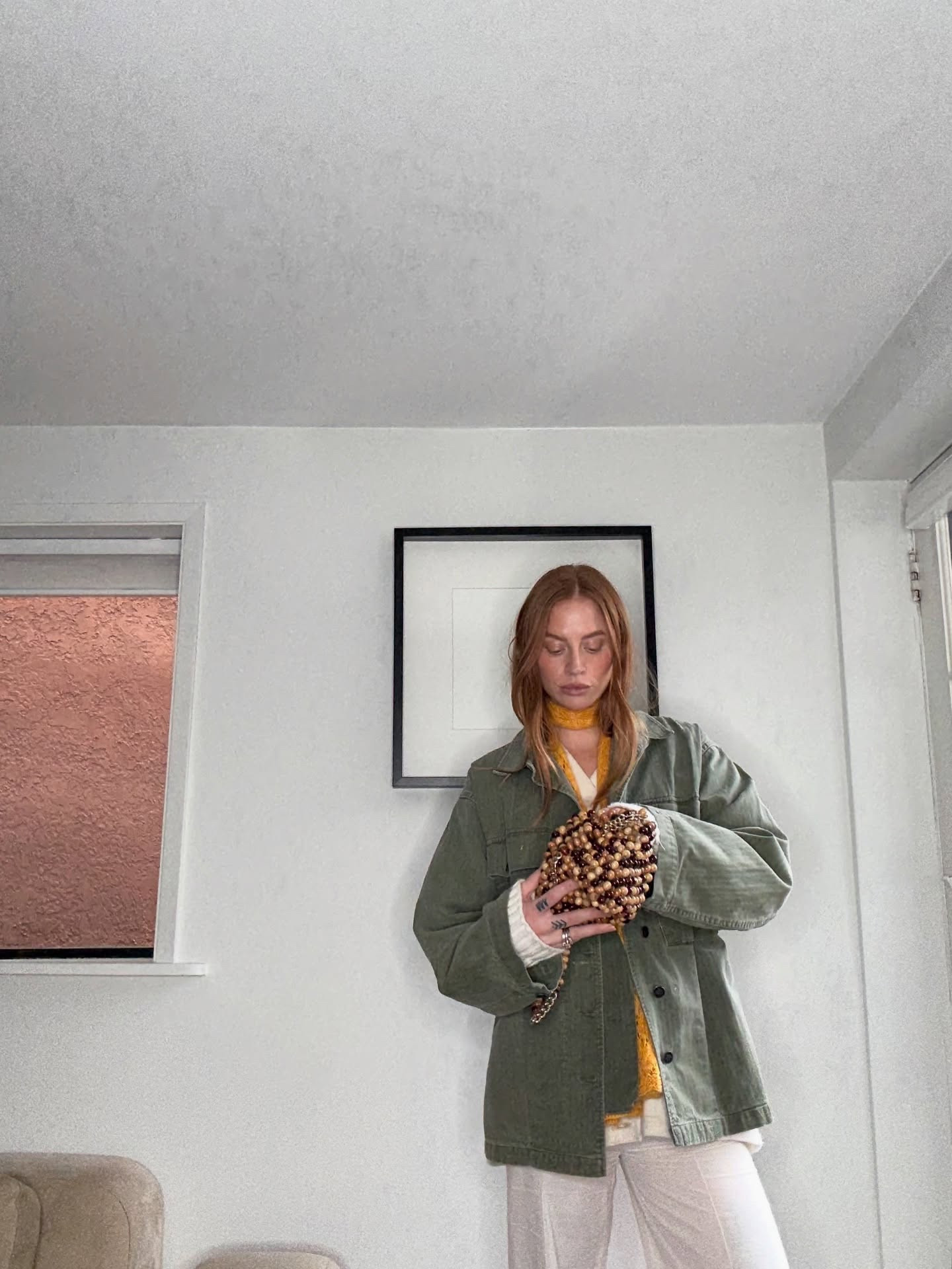 ootd featuring Gretchen 🤍 
1969 cardigan / vintage fatigue jacket / clogs / beaded bag 

#ootd
#vintageootd
#vintagefashion
#thrifted
#thriftstyle

#LTKcanada #LTKstyletip #LTKfamily