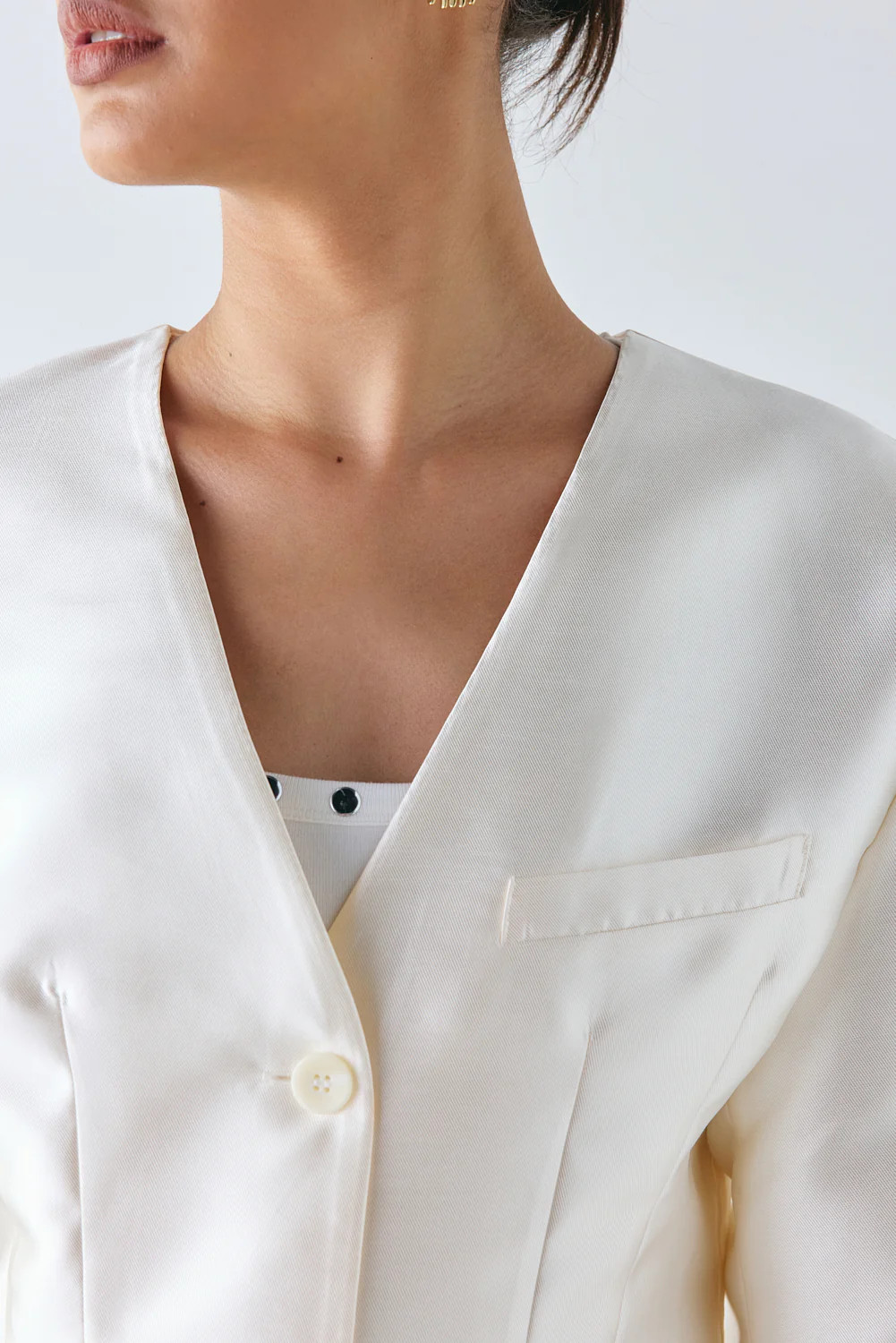 Dalton Blazer Cream | VRG Grl