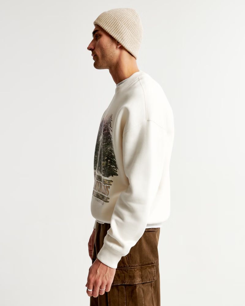 Great Smoky Mountains Graphic Crew Sweatshirt | Abercrombie & Fitch (US)