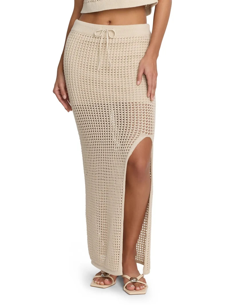 Mills by Millie Bobby Brown Women's Crochet Sweater Skirt, Ankle Length, Sizes XXS-XXL | Walmart (US)