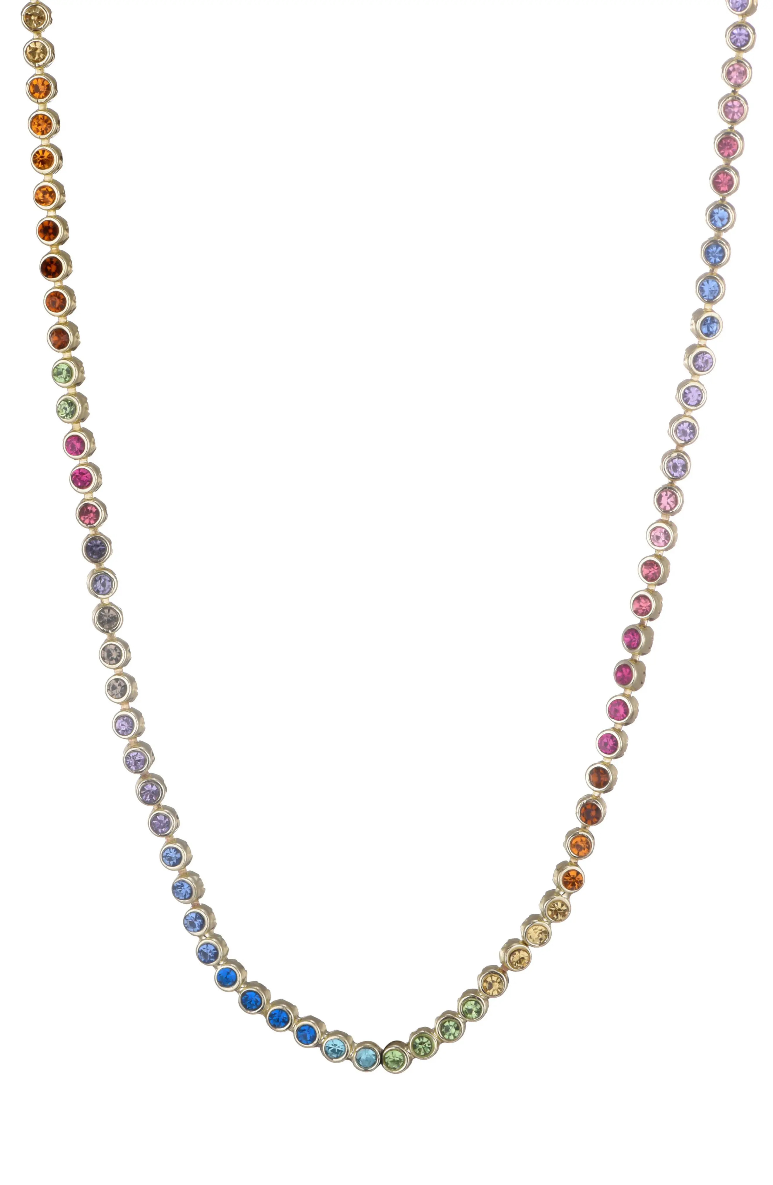 Adornia Rainbow Crystal Tennis Necklace (Women) | Nordstromrack | Nordstrom Rack
