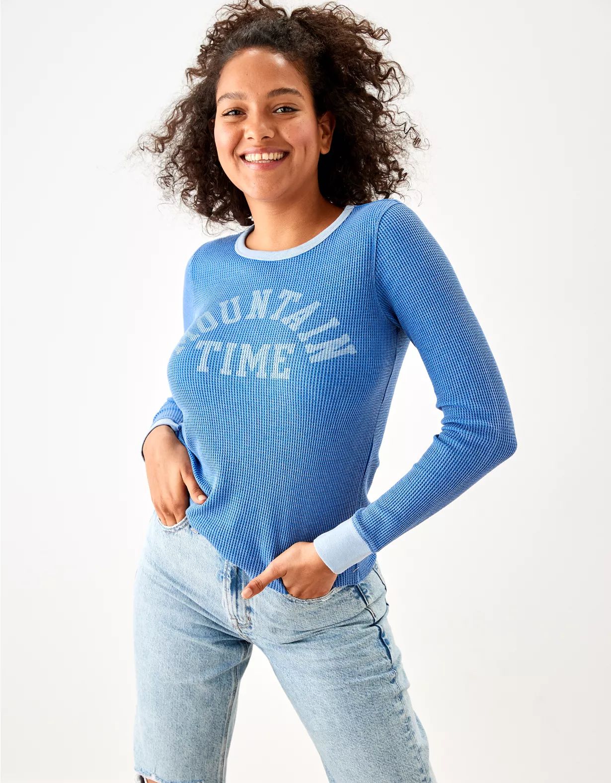 AE Long-Sleeve Graphic Thermal T-Shirt | American Eagle Outfitters (US & CA)