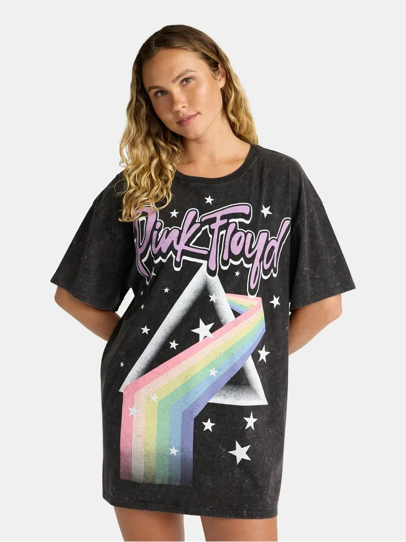 Pink Floyd Women's Oversized Sleep Shirt, Sizes XS-XXXL | Walmart (US)