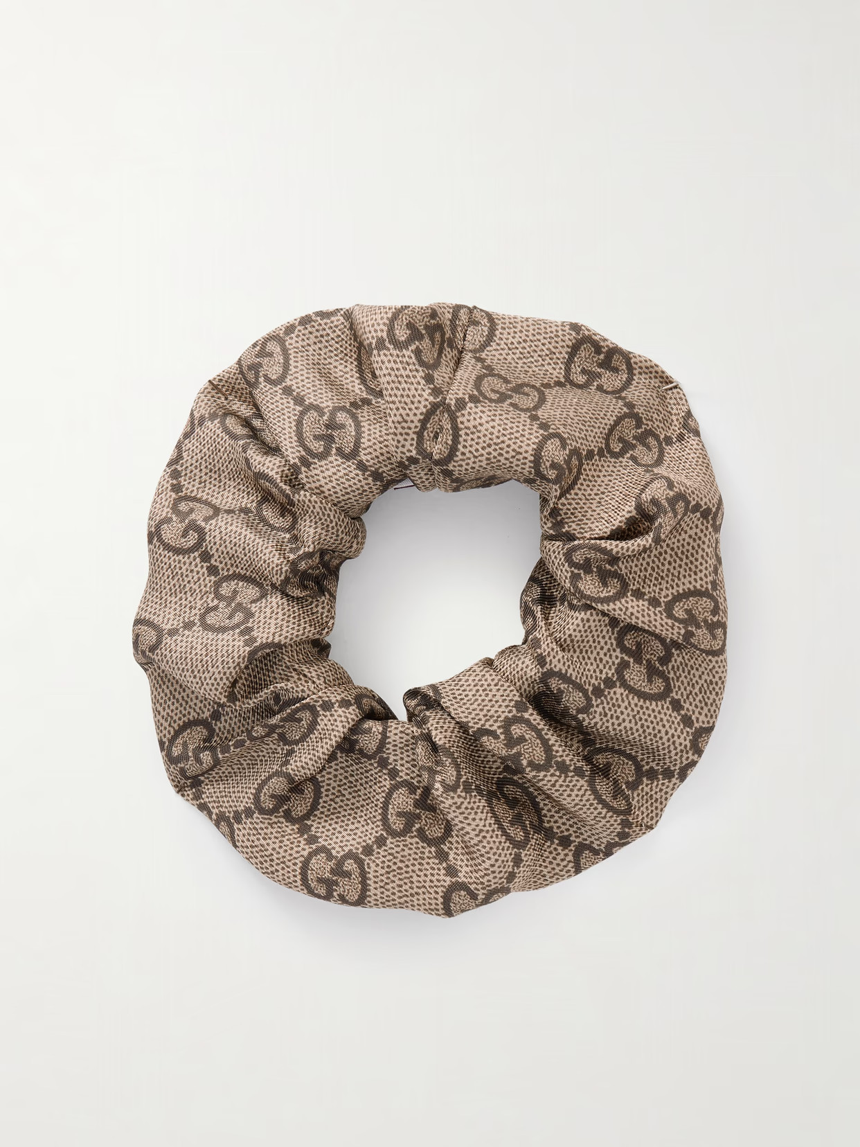 Gucci - Silk-jacquard Scrunchie - Neutrals | NET-A-PORTER (US)