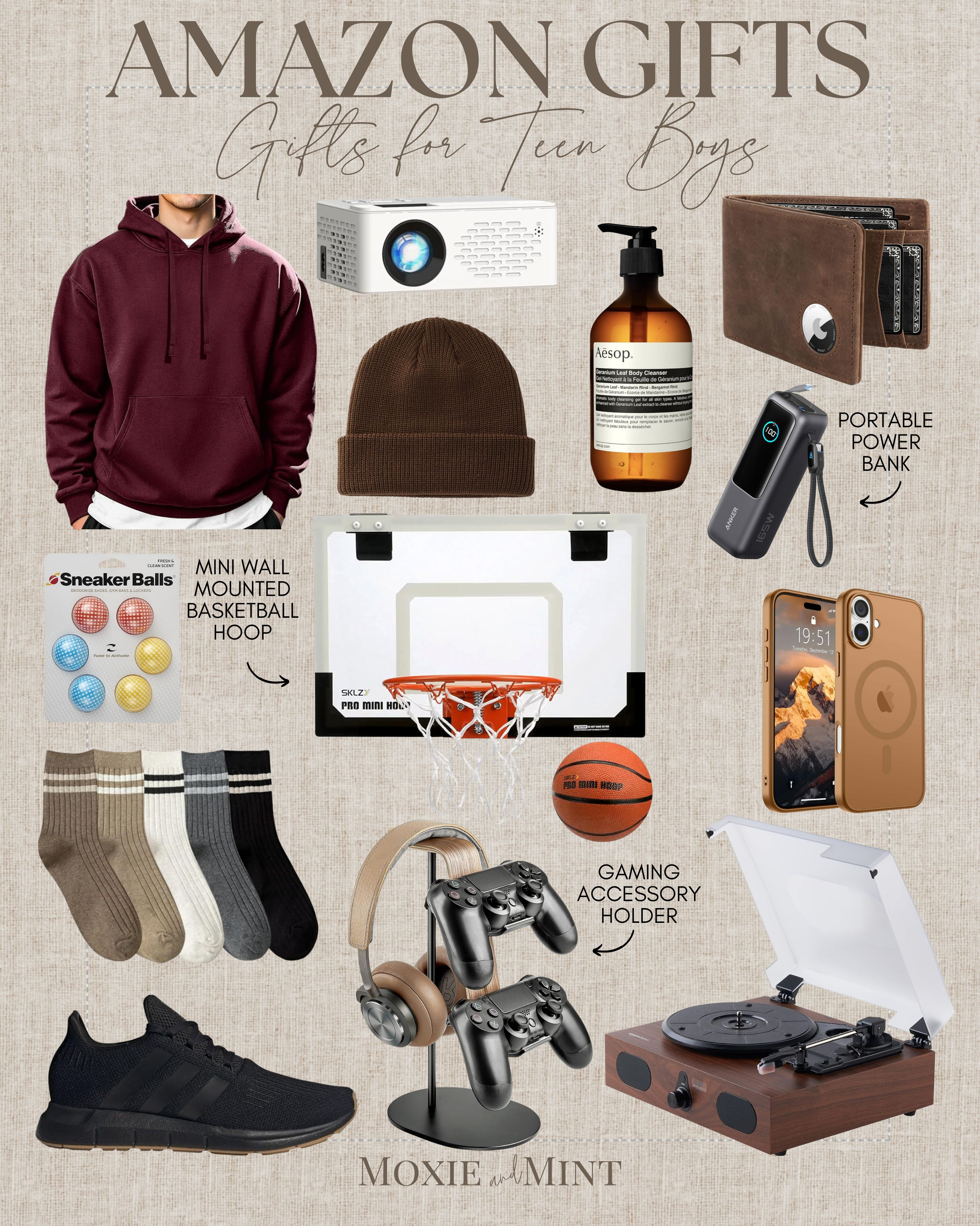 Amazon Gifts for Teen Boys
Amazon Holiday / Amazon Gifts / Amazon Home / Amazon Fashion / Amazon Beauty / Wireless Earbuds / Graphic Hoodies / Gaming Accessories / LED Room Lights / Sports Water Bottles / Skateboards / Bluetooth Speakers / Tech Gadgets / Sneakers / Personalized Phone Cases / Fitness Gear / Beanie Hats / Fun T-Shirts / Gaming Chairs / Portable Chargers / Mini Projector / Desk Accessories / Baseball Caps / Novelty Socks / Workout Equipment / Digital Watches / Basketball Hoop for Door / Skincare Starter Kits / Adventure Books / Remote Control Drones
 

 #LTKGiftGuide #LTKHoliday #LTKMens