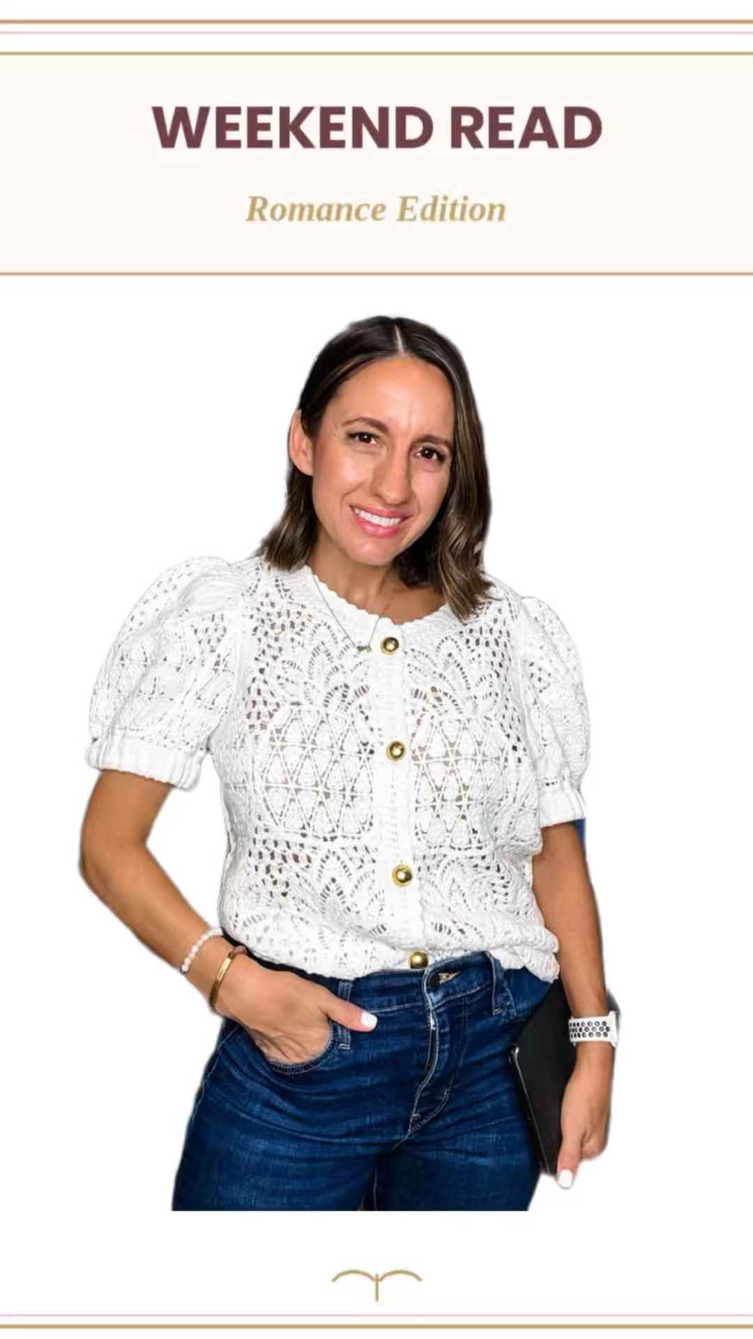 A little romance, a little denim, a little emotional damage. 😂📚

See Me by Tella Alvarez was this week’s Weekend Read Romance Edition, and while the book may have emotionally wrecked me a little… I do really love this outfit. 😂

Puff-sleeve top + Levi’s = easy, cute, done.
Everything is linked below. 🩷

#LTKOver40 #LTKPetite #LTKstorytime