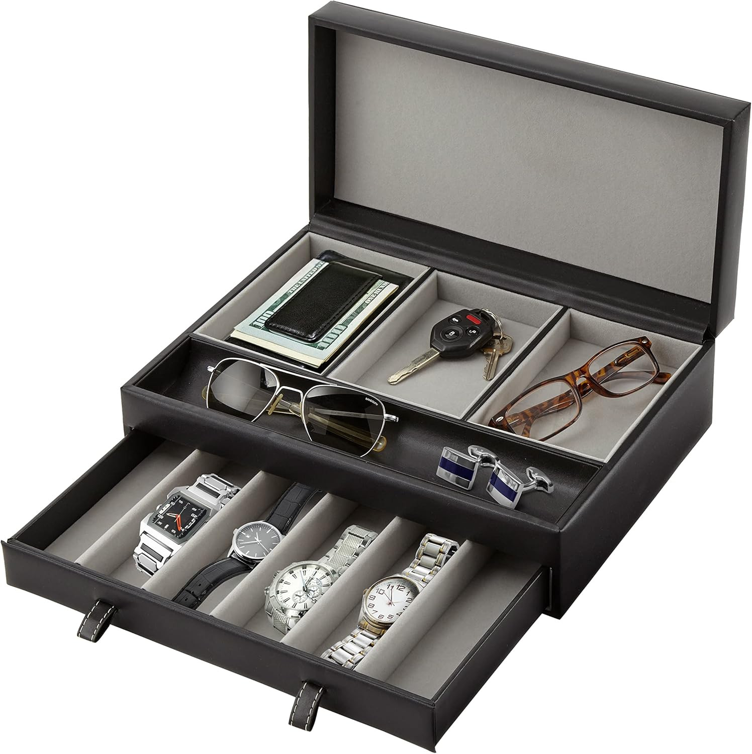 Stock Your Home Mens Valet Tray, Men's Jewelry Box, Night Stand Organizers and Storage, Bedside T... | Amazon (US)