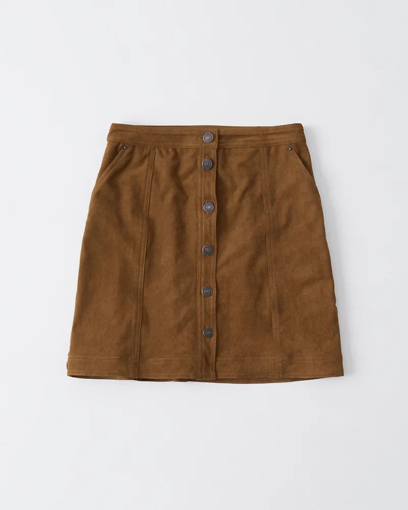 Faux Suede Mini Skirt | Abercrombie & Fitch US & UK