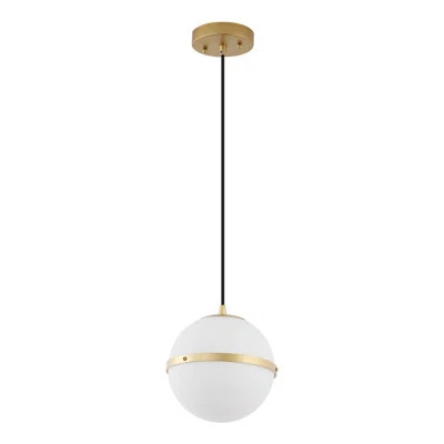 Porter 8" Modern Minimalist Globe LED Pendant Light | Wayfair North America
