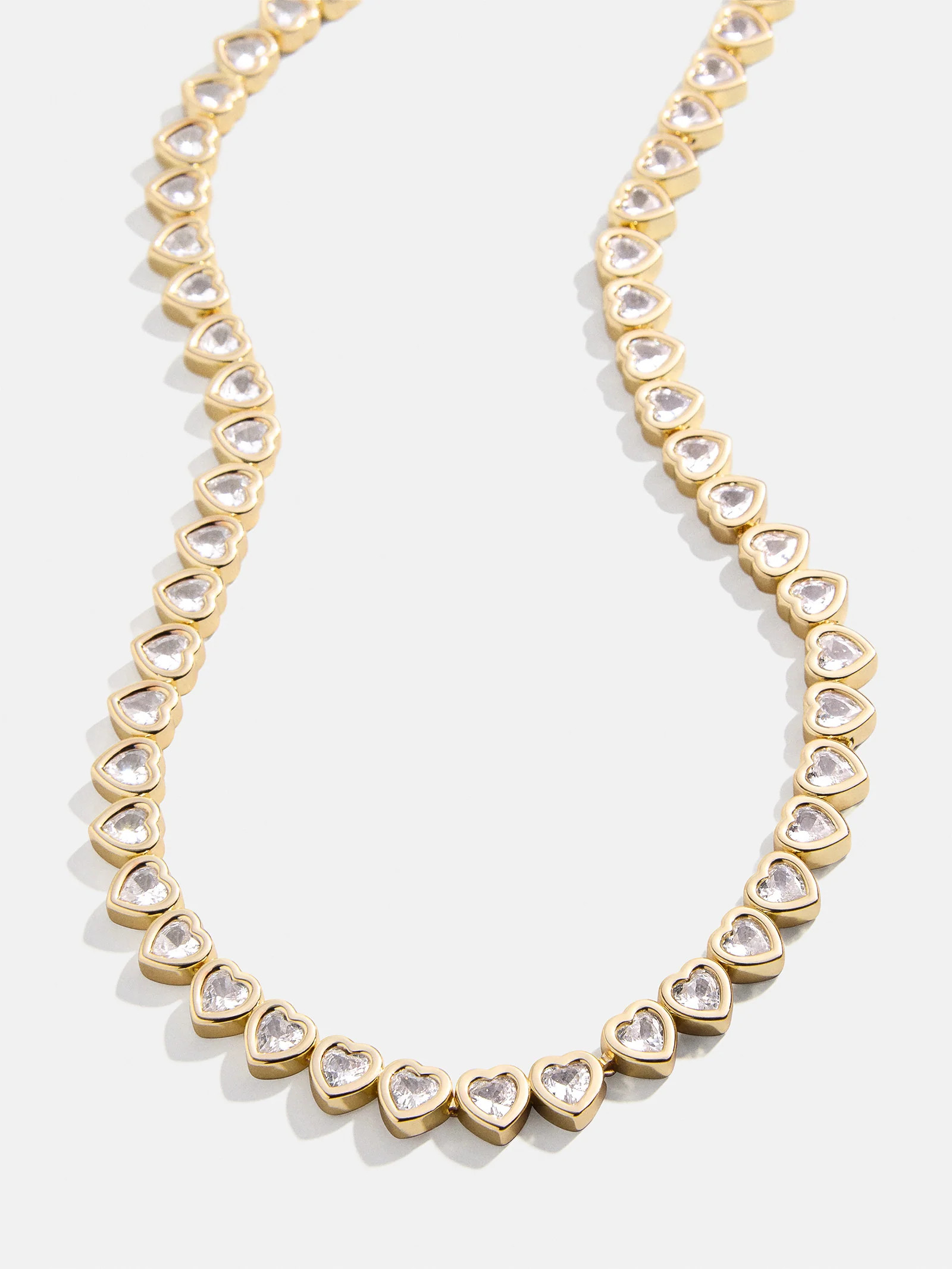 Haley Tennis Necklace - Gold/Pavé | BaubleBar