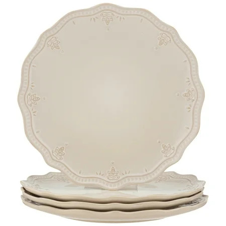 The Pioneer Woman Farmhouse Lace Dinner Plate Set, 4-Pack - Walmart.com | Walmart (US)
