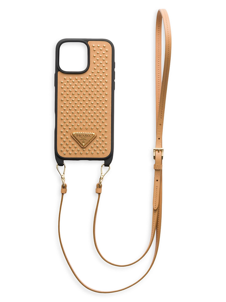 Leather Case For iPhone 16 Pro Max - Beige | Saks Fifth Avenue
