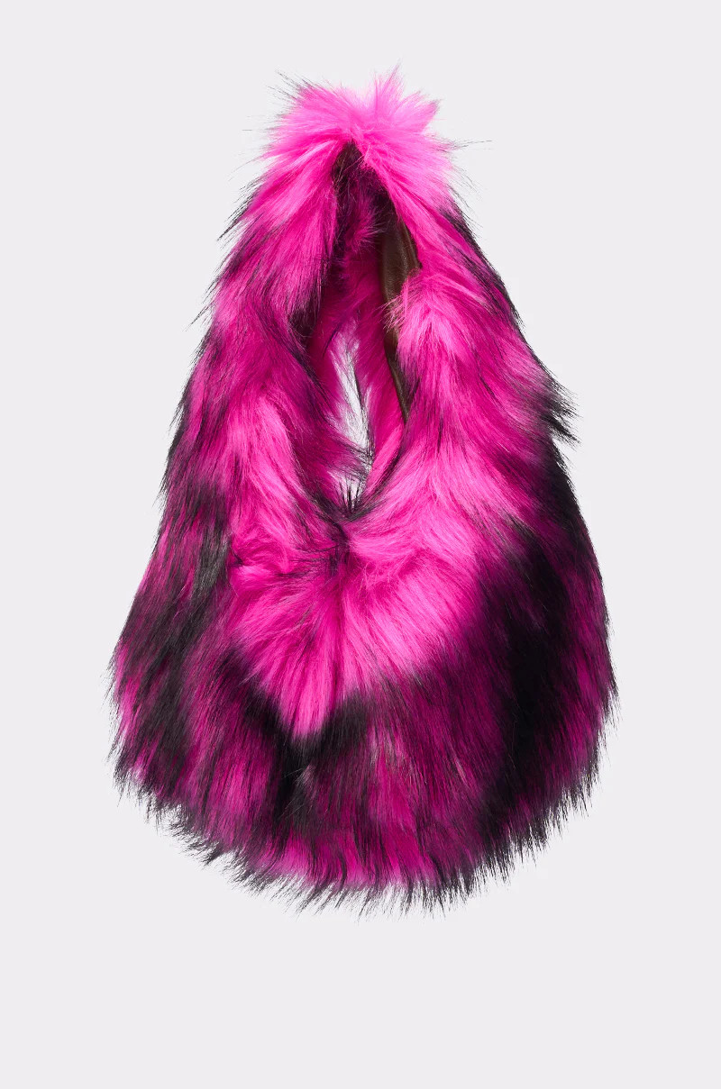 IN NYC FAUX FUR PURSE | AKIRA