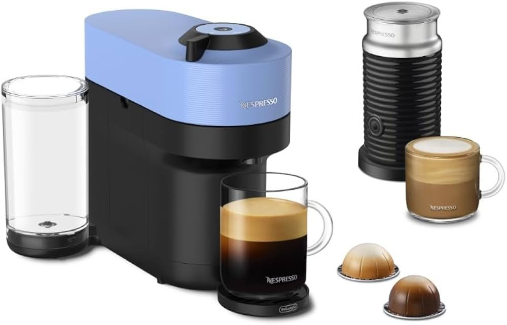 Nespresso Vertuo Pop+ Coffee and Espresso Machine with Aeroccino by De'Longhi, Pacific Blue | Amazon (CA)