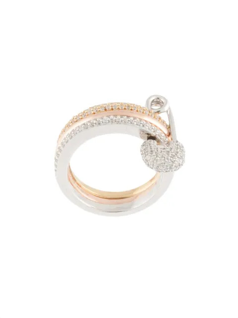 Baby XL trio safety pin ring | Farfetch (UK)