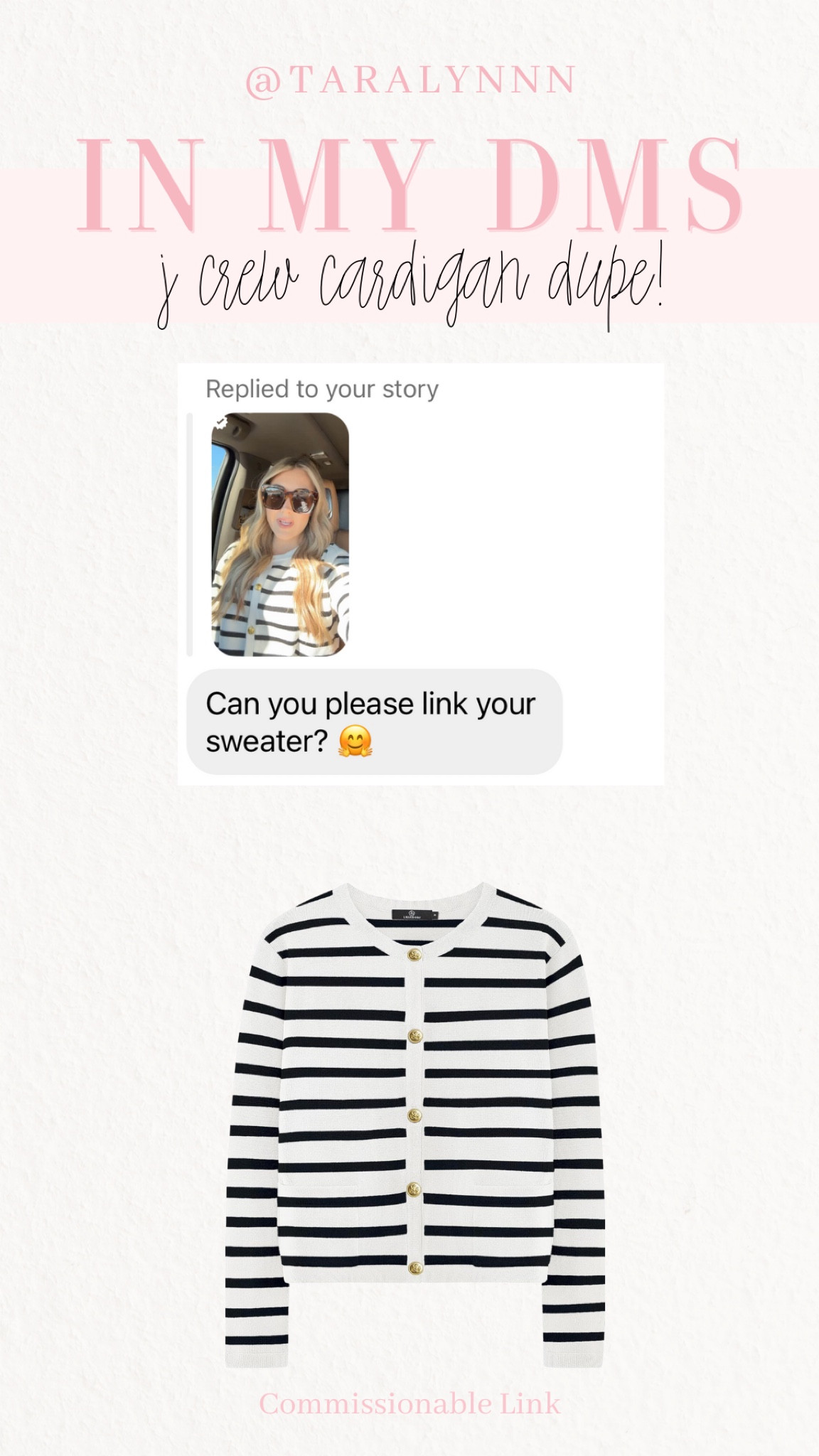 J Crew Cardigan Lookalike! 

#cardigan #lookalike #jcrew #amazon #amazonfind #clothing #striped

#LTKstyletip #LTKfindsunder50