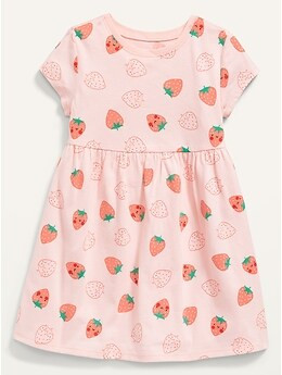 Jersey-Knit Short-Sleeve Dress for Toddler Girls | Old Navy (US)