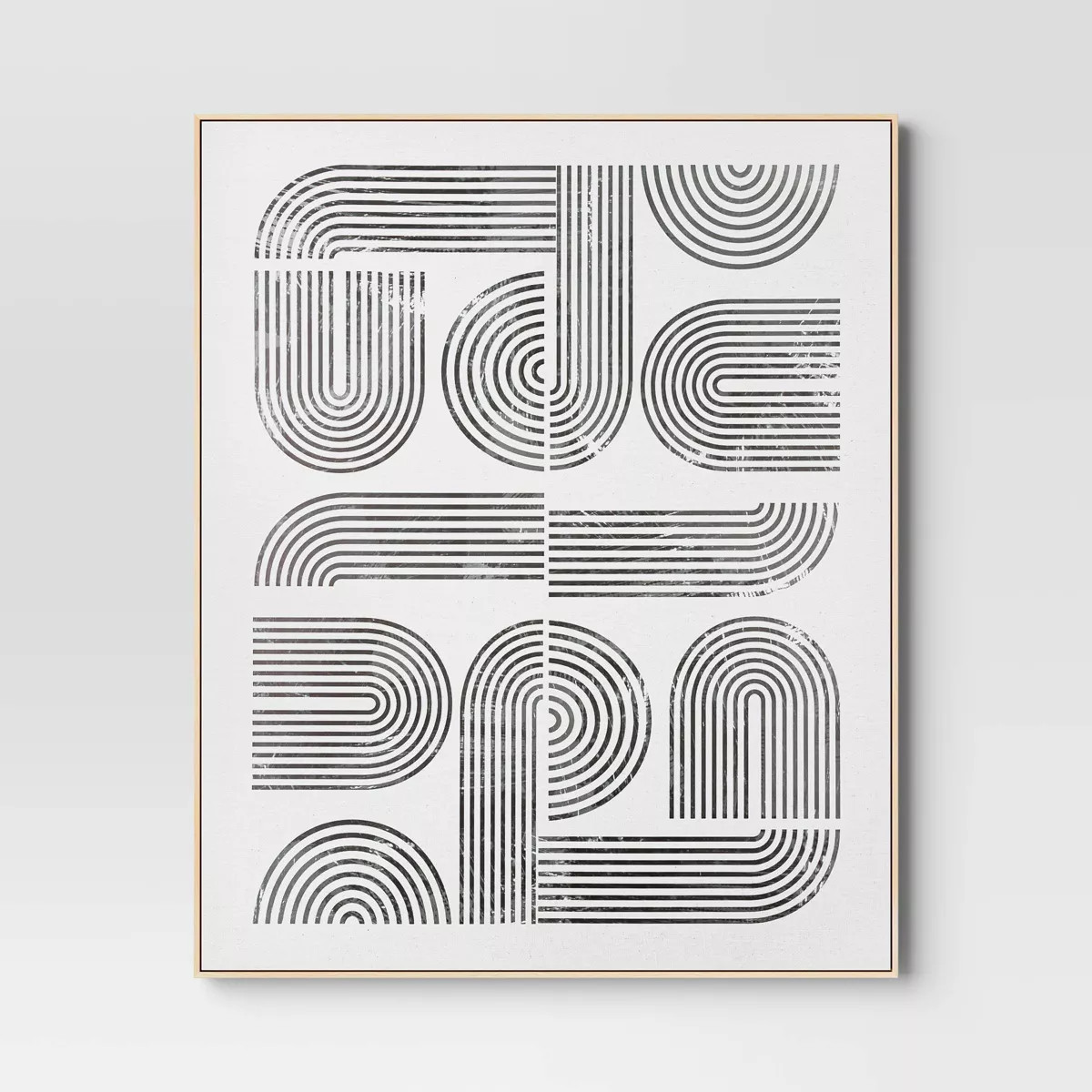 45" x 55" Line Art I Framed Kraft Wall Canvas - Threshold™ | Target