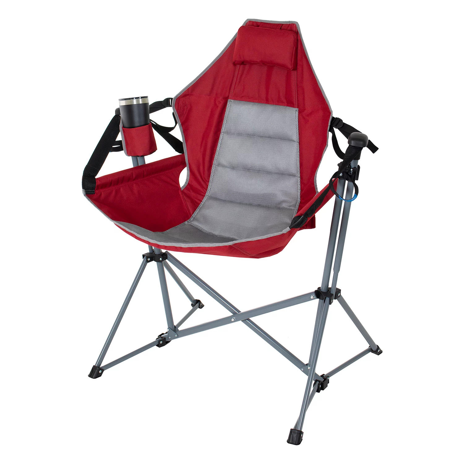 Member's Mark Swing Lounger Camp Chair:- Red Sport | Sam's Club