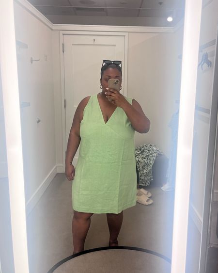 Green linen Madewell dress

#LTKfindsunder100 #LTKplussize #LTKSeasonal