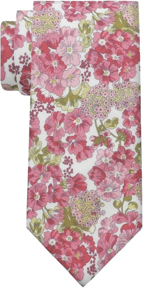 Floral Ties for Men Mens Floral Tie Cotton Neck Tie Skinny Necktie for Wedding Beach Leisure Part... | Amazon (US)