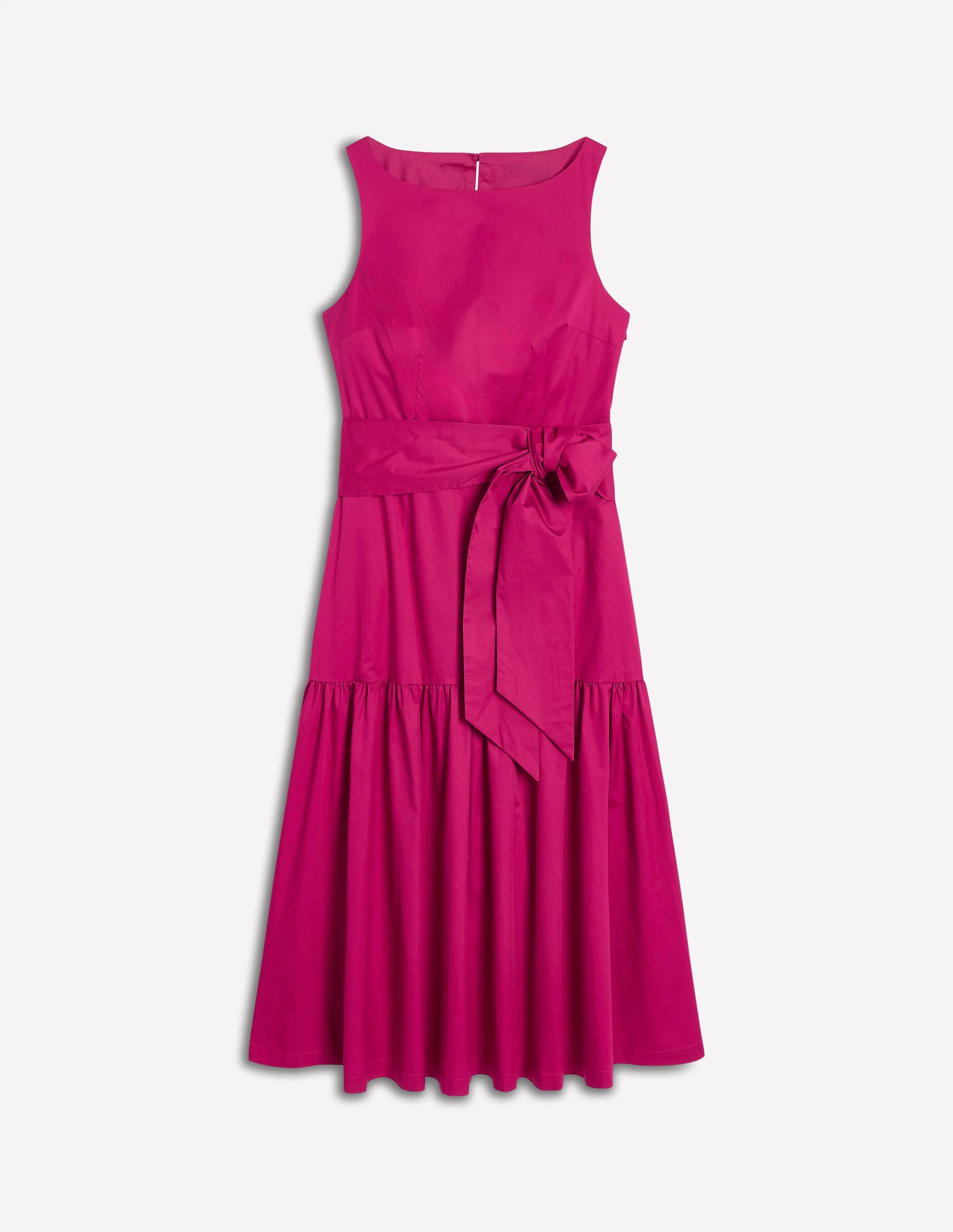 Deep Tier Fit & Flare Dress-Cherry Jam | Boden (US)